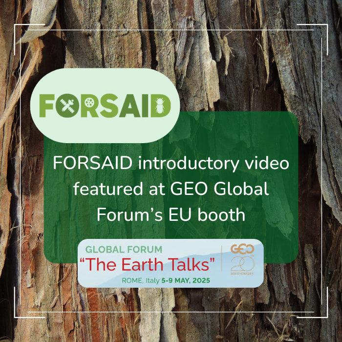 FORSAID introductory video featured at GEO Global Forum’s EU booth