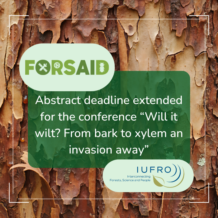 Abstract submission deadline extended for the joint meeting of the IUFRO Working Parties "Vascular Wilt Diseases" and “Pine Wilt Disease”
