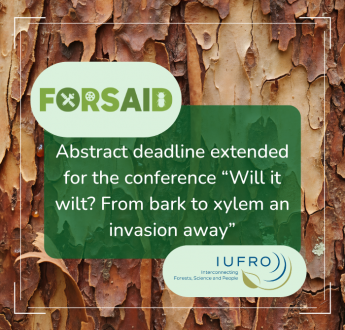 Abstract submission deadline extended for the joint meeting of the IUFRO Working Parties "Vascular Wilt Diseases" and “Pine Wilt Disease”